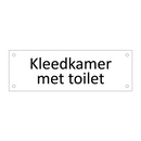 Kleedkamer met toilet & Kleedkamer met toilet & Kleedkamer met toilet