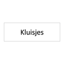 Kluisjes & Kluisjes & Kluisjes & Kluisjes & Kluisjes & Kluisjes