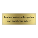 Laat uw waardevolle spullen niet onbeheerd achter