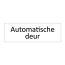 Automatische deur & Automatische deur & Automatische deur & Automatische deur & Automatische deur
