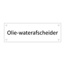 Olie-waterafscheider & Olie-waterafscheider & Olie-waterafscheider