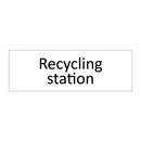 Recycling station & Recycling station & Recycling station & Recycling station & Recycling station