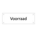 Voorraad & Voorraad & Voorraad
