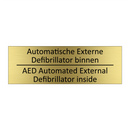 Automatische Externe Defibrillator binnen - AED /…/