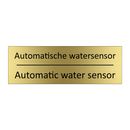 Automatische watersensor - Automatic water sensor