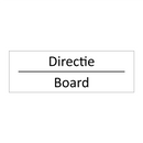 Directie - Board & Directie - Board & Directie - Board & Directie - Board & Directie - Board
