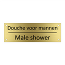 Douche voor mannen - Male shower & Douche voor mannen - Male shower