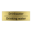 Drinkwater - Drinking water & Drinkwater - Drinking water & Drinkwater - Drinking water