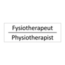 Fysiotherapeut - Physiotherapist & Fysiotherapeut - Physiotherapist