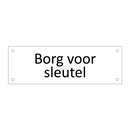 Borg voor sleutel & Borg voor sleutel & Borg voor sleutel