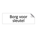 Borg voor sleutel & Borg voor sleutel & Borg voor sleutel