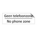 Geen telefoonzone - No phone zone & Geen telefoonzone - No phone zone