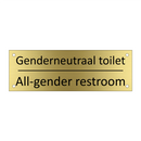 Genderneutraal toilet - All-gender restroom & Genderneutraal toilet - All-gender restroom