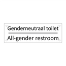 Genderneutraal toilet - All-gender restroom & Genderneutraal toilet - All-gender restroom