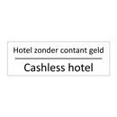 Hotel zonder contant geld - Cashless hotel & Hotel zonder contant geld - Cashless hotel