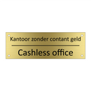 Kantoor zonder contant geld - Cashless office & Kantoor zonder contant geld - Cashless office