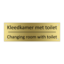 Kleedkamer met toilet - Changing room with toilet