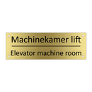 Machinekamer lift - Elevator machine room & Machinekamer lift - Elevator machine room