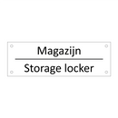Magazijn - Storage locker & Magazijn - Storage locker & Magazijn - Storage locker