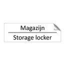 Magazijn - Storage locker & Magazijn - Storage locker & Magazijn - Storage locker