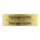Opslagruimte - Storage room & Opslagruimte - Storage room & Opslagruimte - Storage room
