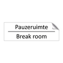 Pauzeruimte - Break room & Pauzeruimte - Break room & Pauzeruimte - Break room