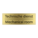 Technische dienst - Mechanical room & Technische dienst - Mechanical room