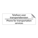 Telefoon voor transportdiensten - Phone for transportation services