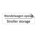 Wandelwagen opslag - Stroller storage & Wandelwagen opslag - Stroller storage