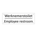 Werknemerstoilet - Employee restroom & Werknemerstoilet - Employee restroom