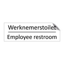 Werknemerstoilet - Employee restroom & Werknemerstoilet - Employee restroom