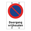 Doorgang vrijhouden & Doorgang vrijhouden & Doorgang vrijhouden & Doorgang vrijhouden