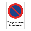 Toegangsweg brandweer & Toegangsweg brandweer & Toegangsweg brandweer & Toegangsweg brandweer