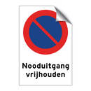 Nooduitgang vrijhouden & Nooduitgang vrijhouden & Nooduitgang vrijhouden & Nooduitgang vrijhouden